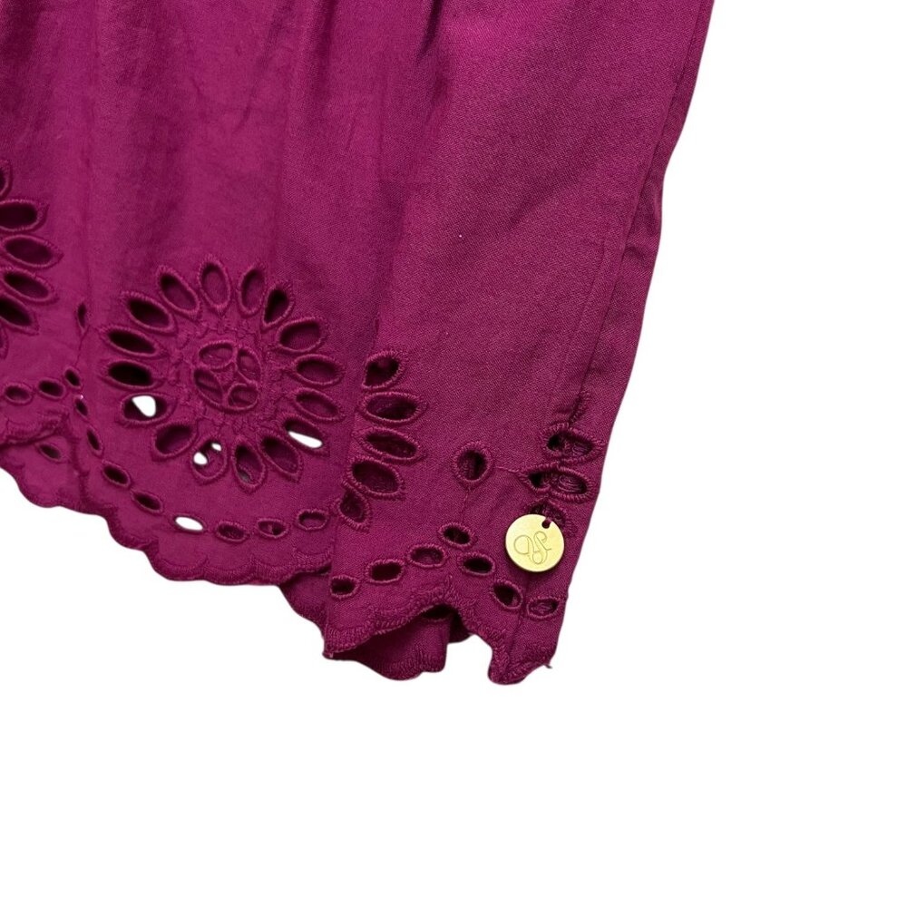 Scotch & Soda Girls Park in Bloom Layered Eyelet Dress Purple 14 Cottagecore - Picture 6 of 16